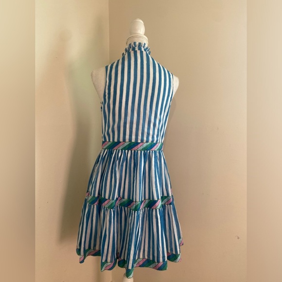 Tuckernuck Oliphant Yoke Dress in Playa Blue Size Small - Picture 6 of 12